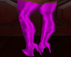 boots satin purple xxl