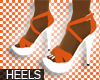 -CT Simple Orange Heels