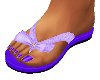 *F Purple Sandal w Bow