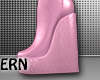Pink Wedge Boots