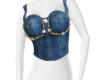 Pearls Denim Top