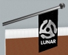 Lunar Retro Logo Flag