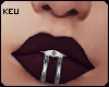 ʞ-Silver Lip Piercings