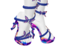 mixed fashion heel