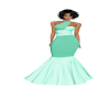 TEF TEAL 2TONE GOWN