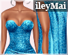 i| Shimmer Gown Blue