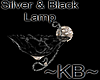 ~KB~ Silver & Black Lamp