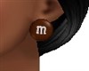 BROWN M&M EARRINGS
