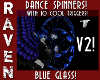 BLUE GLASS SPINNER V2!