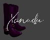 X Cowgirl Boot Purple C