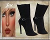 ~J ~BLK SUEDE SNAP BOOT