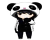 Chibi Panda Boy Cutout