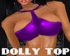 Wild purple dolly top