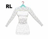 RL White Lace Dress set