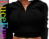 Black Neli Crop Hoodie