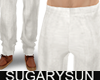 /su/ LINEN PANTS WHITE