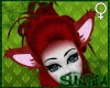 )S( Furry FOX Ears Red