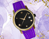 Purple and Gold Watch