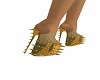 Gold spink heels