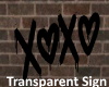 xoxo-transparent sign