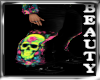 neon skull couple PANT