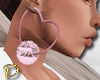 D| Earrings Pink