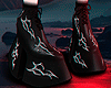 metal trib black boots