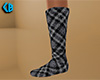 Gray Sock Plaid Tall 2 F