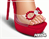 Helena Red Sandals