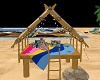 relaxing beach hut