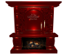 Red Antique Fireplace
