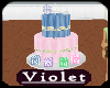 (V) baby shower cake