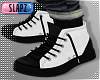 !!S Black White Shoes