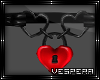 -V- Locked Heart  (Red)