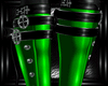 b green steampunk boots