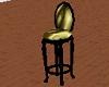 (k) black and gold stool