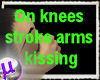 drop to knees love kiss