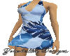 Tropical Blue Mini Dress