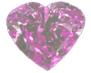 magenta diamond heart