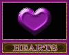 Purple Falling Hearts