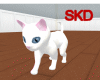 (SK)White Snuggle Kitten