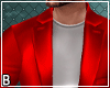 Red Open Jacket Tee