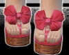 007 Pink Bow Heel