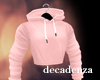 !D! Pink Hooded Crop