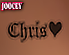 Custom "Chris" Chest Tat