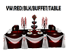 VW/RED/BLK/BUFFET/TABLE