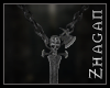 [Z] Skull Sword Necklace