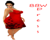 BBW Red Flower Dress.