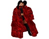 Milia Red Fur Coat