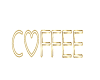 Gold Neon Coffee Sign